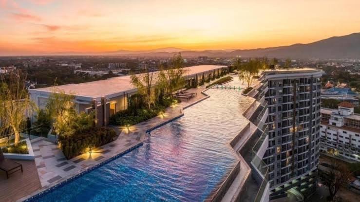 Chang Khlan Apartment | Astra Sky River 3 Bedroom 2B 73sqm - Rooftop Pool