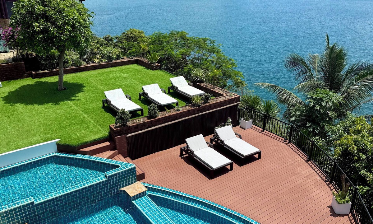 Karon Villa | Ocean Bliss Cliff Top Villa Nai Harn. Uninterrupted ocean views over 4 floors