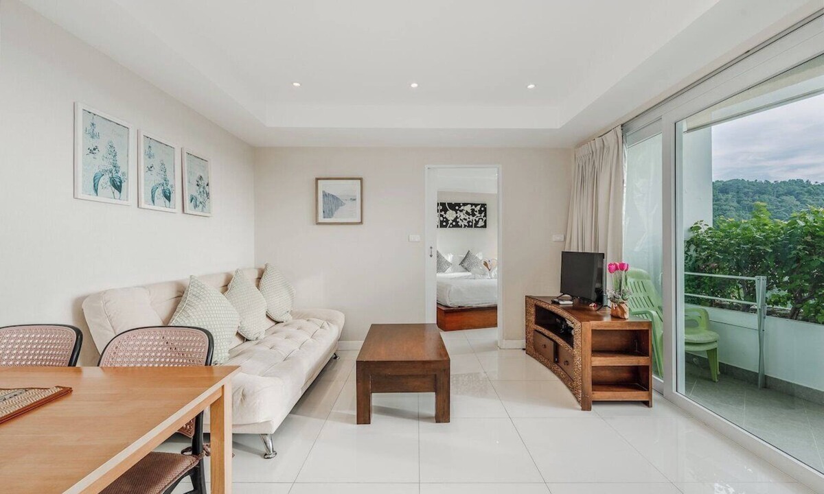 Kata Apartment | Panoramic 1BR, Pool, Sauna & Sea Views C196