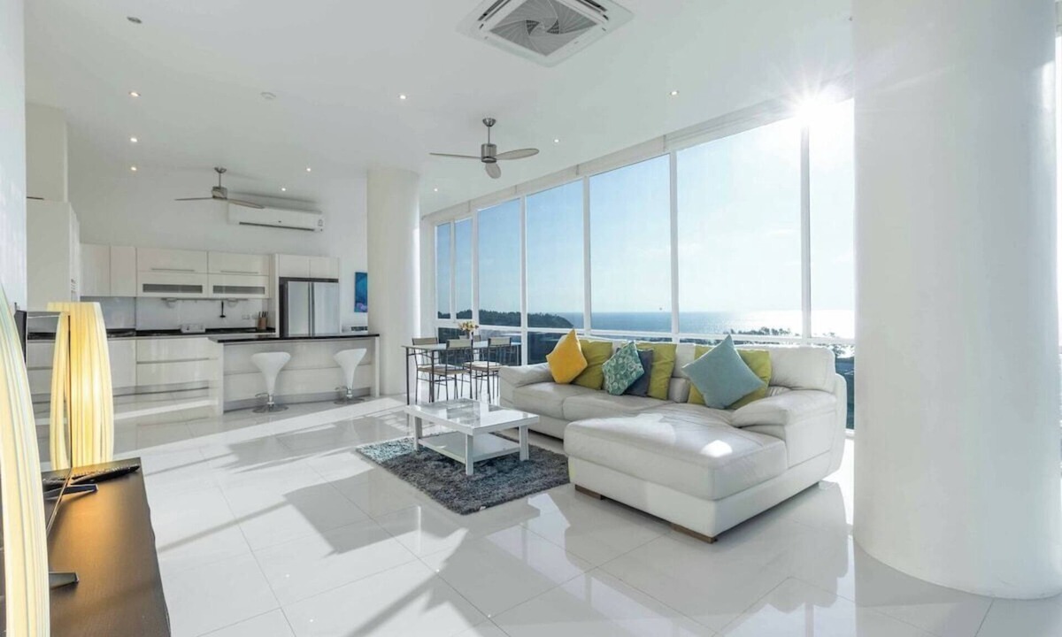 Karon Apartment | Stunning Sea-View Penthouse w/Pool C80