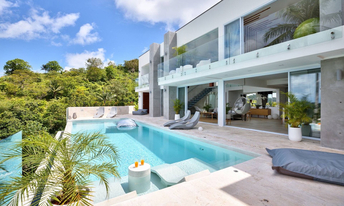 Bophut Hills Villa | Stylish Sea View Villa 5 Bedrooms -KBR13