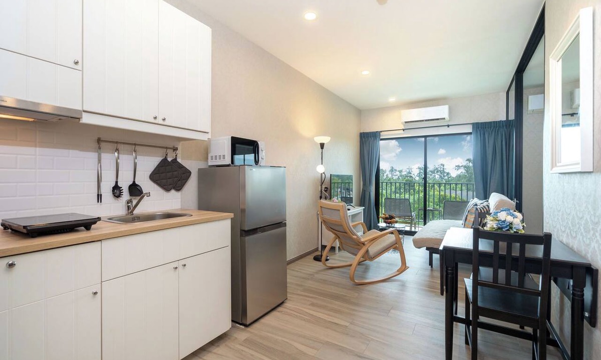 Sa Khu Apartment | Walk to Nai Yang Beach! Stylish 7th-Floor 1BR Apt 711 - Pool, Gym, Near Airport