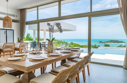 Bophut Villa | 4 BR Sea View Private Pool Villa Short Walk to Choeng Mon Beach