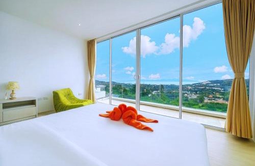 Bophut Hills Villa | Bobut beach, Koh Samui, Thailand, half mountain sea view, four-bedroom, four-bathroom villa B