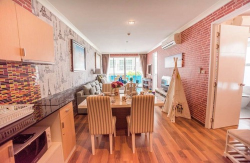 Khao Takiab Apartment | F305 2-bedroom apartment in lovely with Playground and Kidclub near Beach
