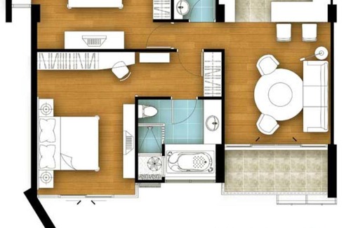 Hua Hin Condo | Newly renovated 2-bedroom, 84sqm in heart of town and close to beach