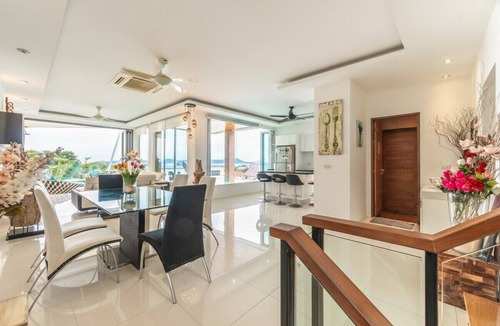 Ban Saiyuan Villa | Seaview Rooftop Pool Villa Near Beach V210