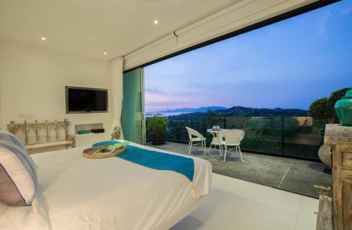 Bophut Villa | Villa Danisa 4BR Panoramic Ocean View with Infinity Pool & Private Gym