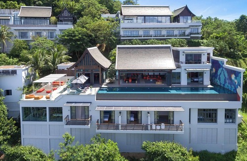Sa Khu Villa | Villa M | Tropical Oceanview 5BR Villa — Pool & Staff