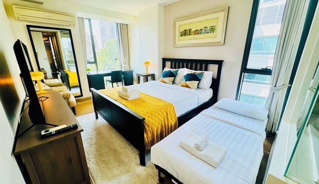 Cozy Garden-View 1BR 700m BTS ThongLo, Sukhumvit49, Samitivej Hospital in Krung Thep Maha Nakhon
