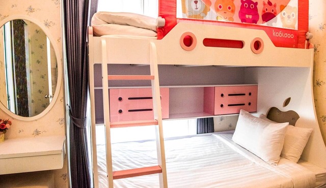 F305 2-bedroom apartment in lovely with Playground and Kidclub near Beach in Nongkae