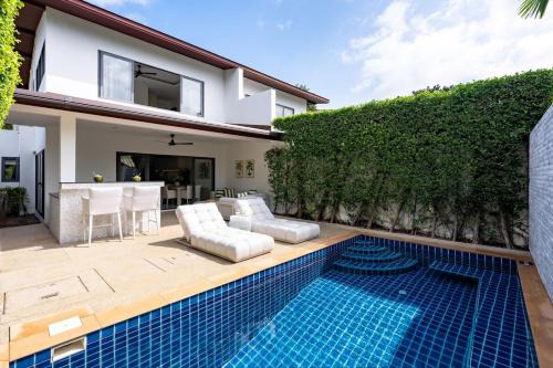 NEW Private Pool 3BR Villa, 5 Min Driving to the Beach in Choeng Mon Beach