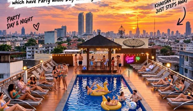 Rhythm and Rest Quarters at Khaosan Palace Hotel in Bangkok