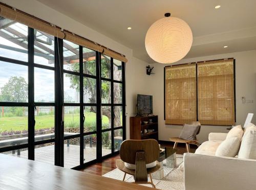 Riverfront Design Villa w 3 Acre Lawn and River View in Chiang Mai