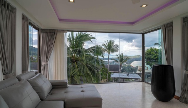 Stunning 6-bedroom retreat with mesmerizing sea views, saltwater infinity pool, and rooftop solarium