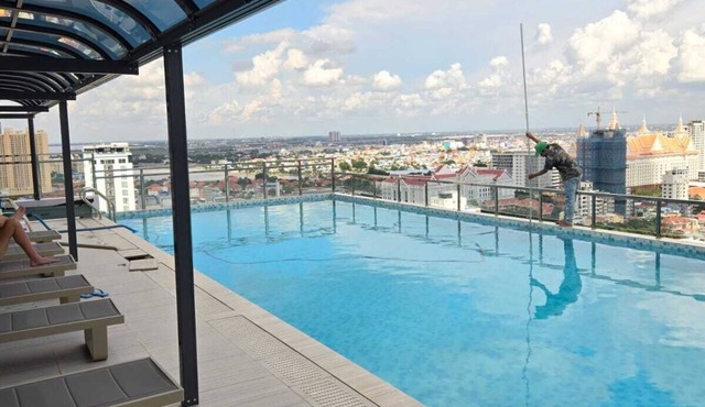 Stylish penthouse condo with pool, gym and more. in Phnom Penh