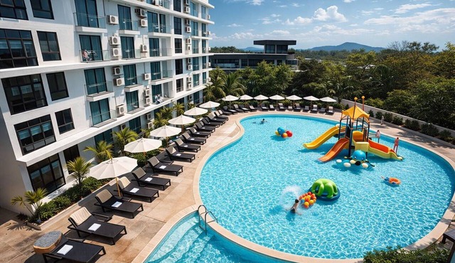 Suite Solis 2BR | Resort Pool View | 300m to Rawai