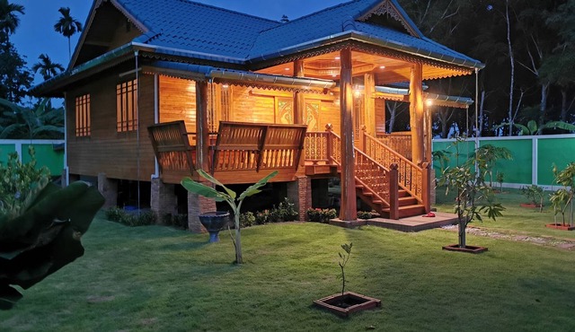 Traditional teak Lanna house, unique in Phuket
