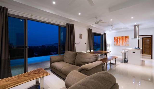 Villa Jasmine Bophut sea view and view of Samui Elephant Haven
