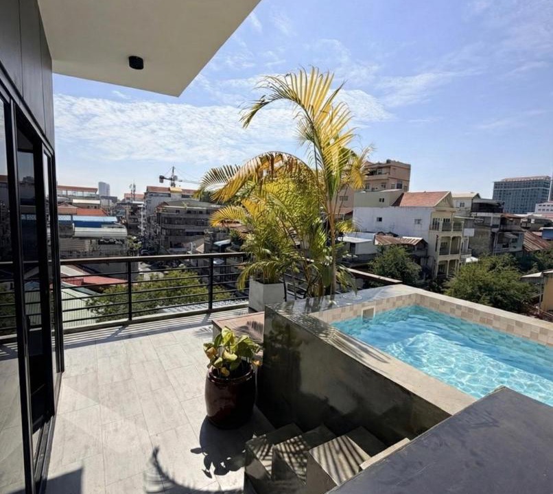 Daun Penh Apartment | Luxury Riverside Duplex with Private Pool