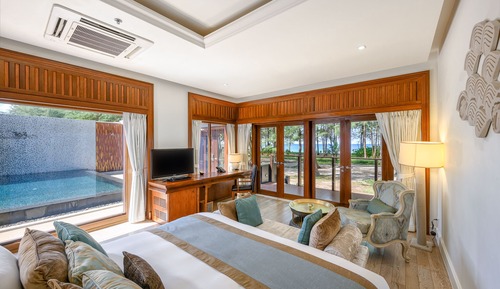 Room, Multiple Beds, Private Pool, Sea View (Villa Two Bedroom Private Pool Beachf)