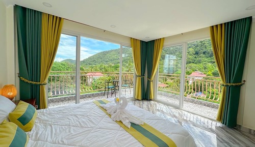 Panoramic Double Room, 1 Queen Bed, Balcony, Ocean View
