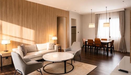 Two-Bedroom Grand Suite with City View and Balcony