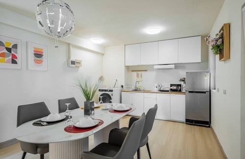 Ban Mai Apartment | Nordic Minimal 3BR Tub Near Impact Arena DMK