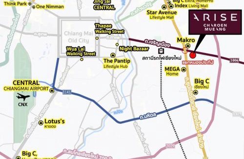 Tha Sala Apartment | Arise Charoenmueang, a modern, ready-to-move-in condo