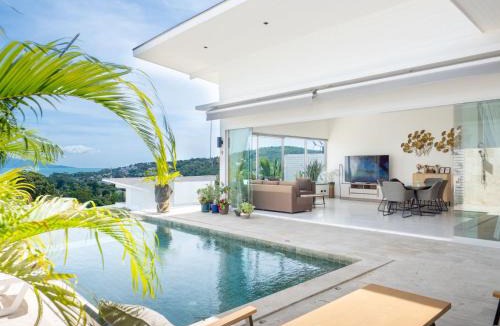 Bophut Hills Villa | Stunning 3BR Villa Malina Sea & Jungle Views