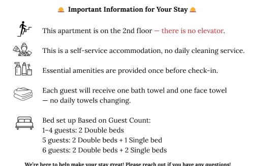 Ban Phan Thom Apartment | Vélin Khaosan - 2nd Floor apartment with 2Bedrooms