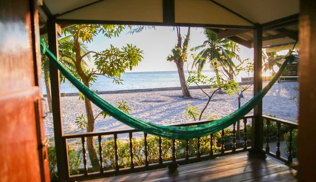 Crystal white sand resort