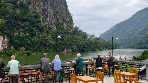 My village river side in Nong Khiaw